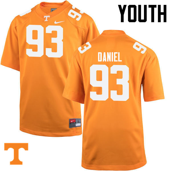 Youth #93 Trevor Daniel Tennessee Volunteers College Football Jerseys-Orange - Click Image to Close